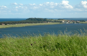 Blick von Klein Zicker nach Thiessow